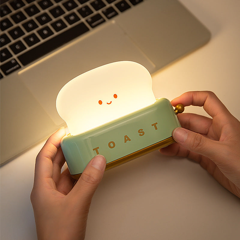 Bread Light Delight: USB Charging Night Light with Timer and Dimming