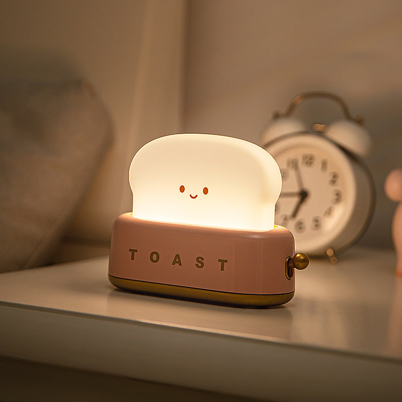 Bread Light Delight: USB Charging Night Light with Timer and Dimming