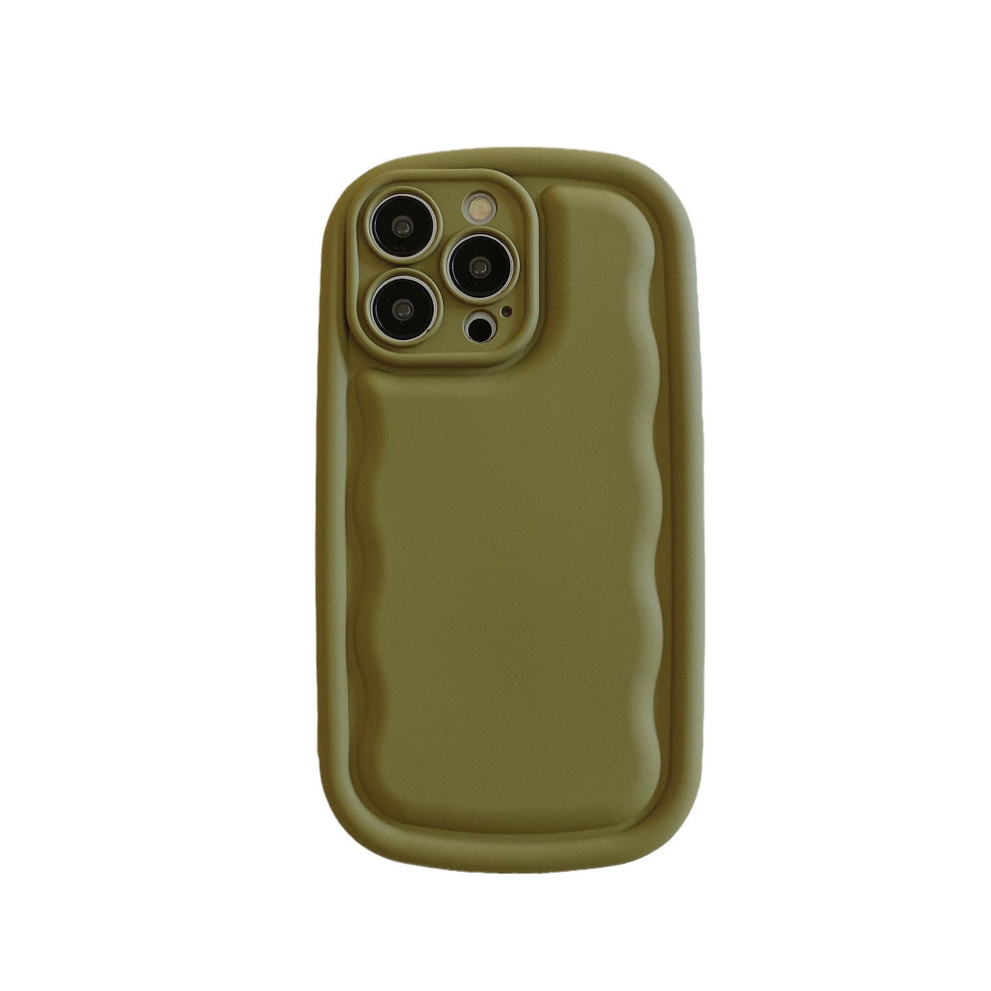 Silky Touch: Simple Solid Color Silicone Phone Case