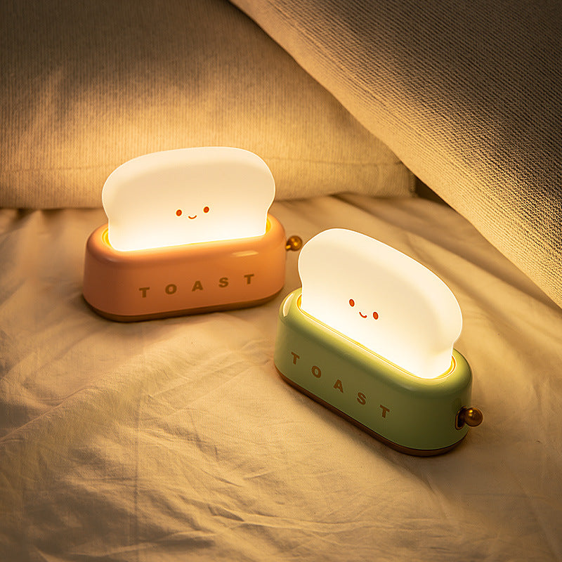 Bread Light Delight: USB Charging Night Light with Timer and Dimming