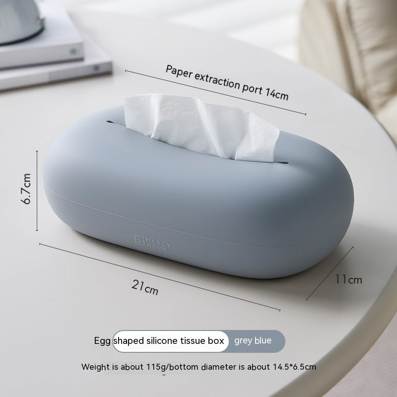 Creamy Dream: Stylish Silicone Tissue Box for Home