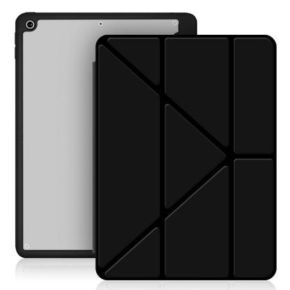 Fold Guard: Acrylic Y-Folding Soft Leather Case with Pen Slot for iPad