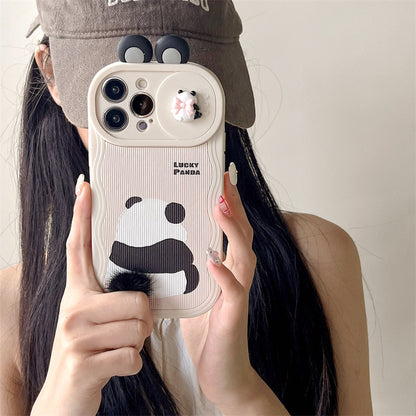 Panda Pal: Furry Cute Phone Case for Ultimate Protection