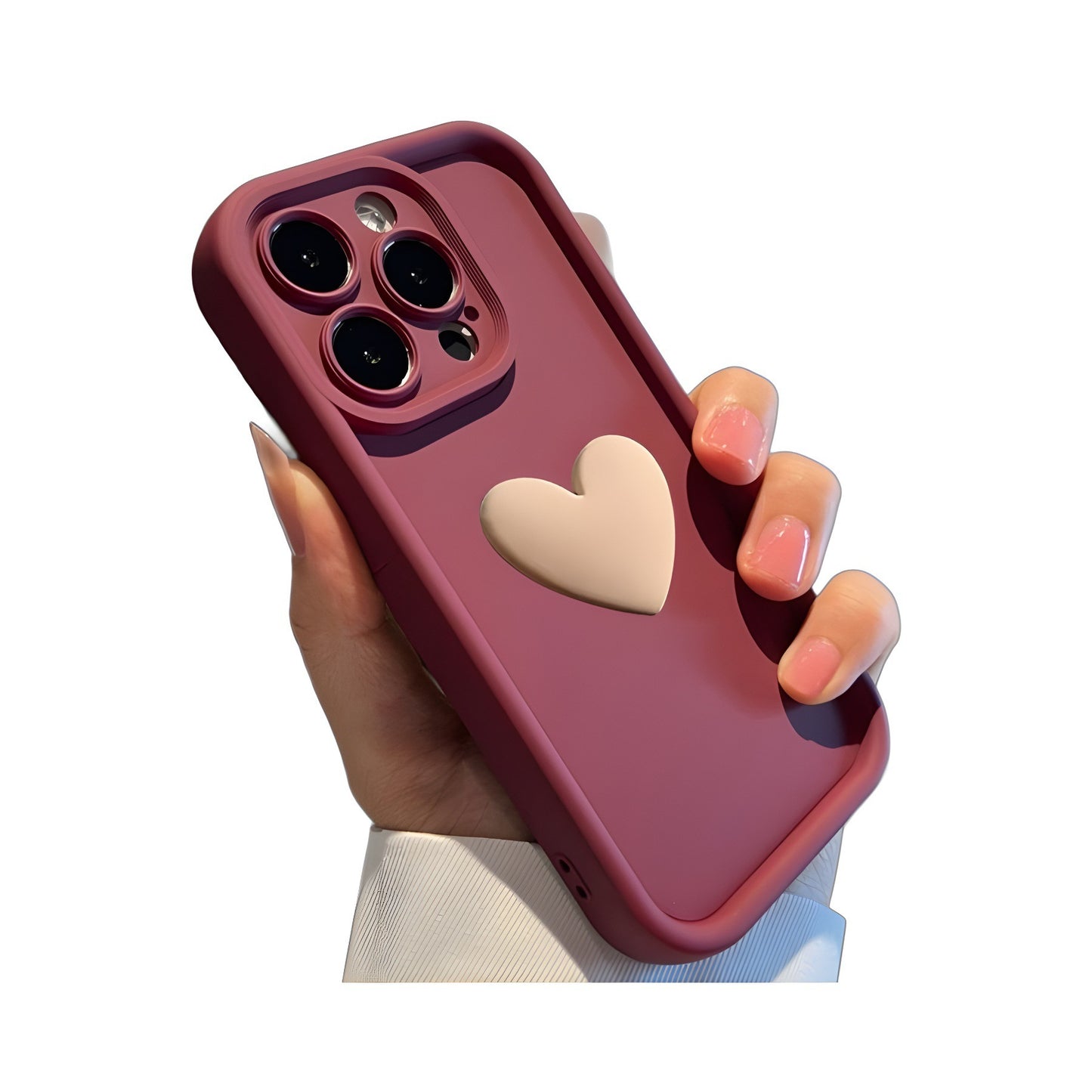 LoveWrap: Three-Dimensional Frosted Lens All-Inclusive Phone Case