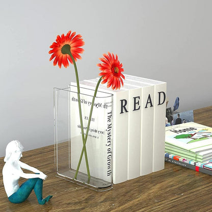 Literary Blossoms: Book-Shaped Flower Vase