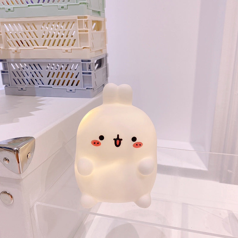 Night Market Shine: Cartoon Luminous Small LED Lamp