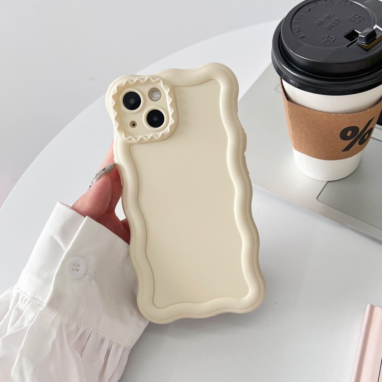 Cream Dream: Solid Liquid Wind Phone Case