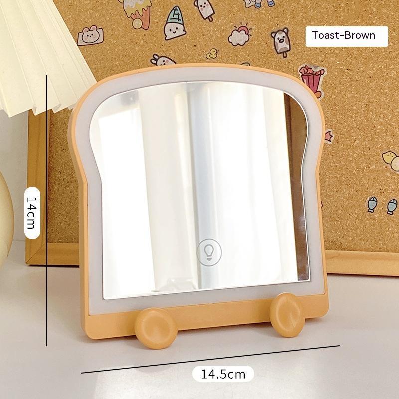 Morning Toast Magic: LED Makeup Mirror for Flawless Reflections