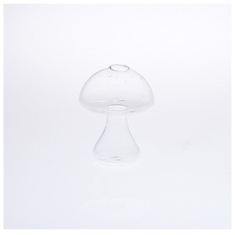 Magic Mushroom: Cute Glass Vase for Hydroponic Plants and Flowers