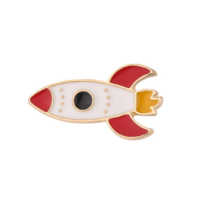 Fashion Multicolor Rocket Brooch Coat Accessories