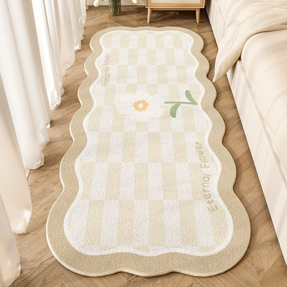 Whimsy by Your Side: Cartoon-Patterned Bedroom Rug