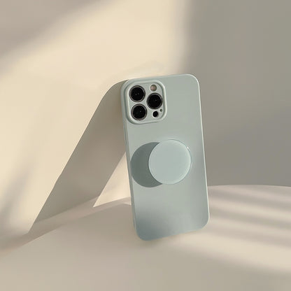 Minimalist Stand: Solid Color Bracket Phone Case