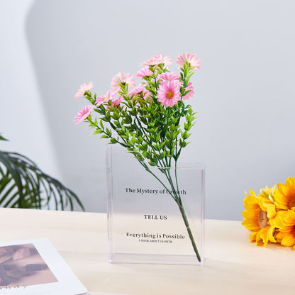 Literary Blossoms: Book-Shaped Flower Vase