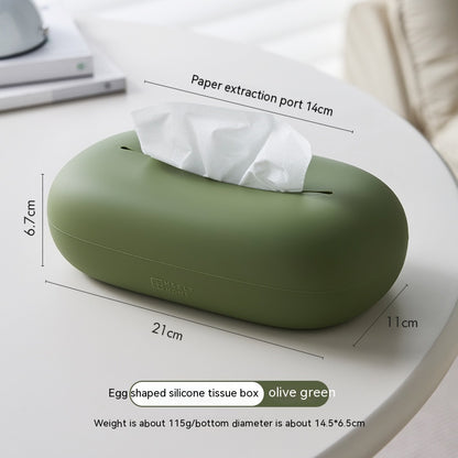 Creamy Dream: Stylish Silicone Tissue Box for Home