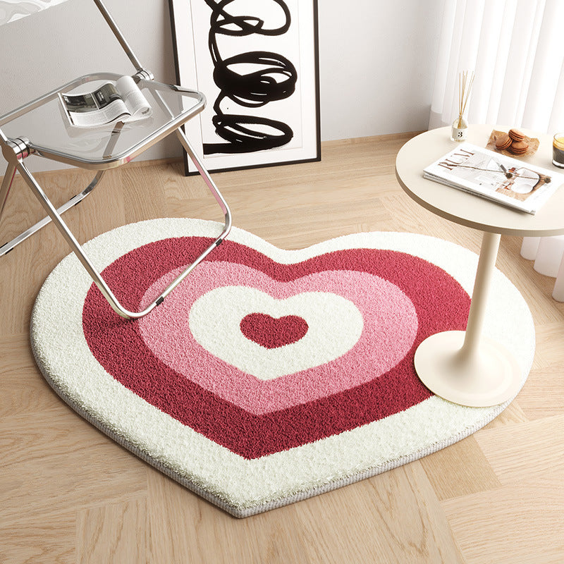 Heartfelt Haven: Chic Love-Inspired Absorbent Non-Slip Rug