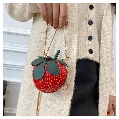 Berry Bliss: Strawberry Style Crossbody Bag