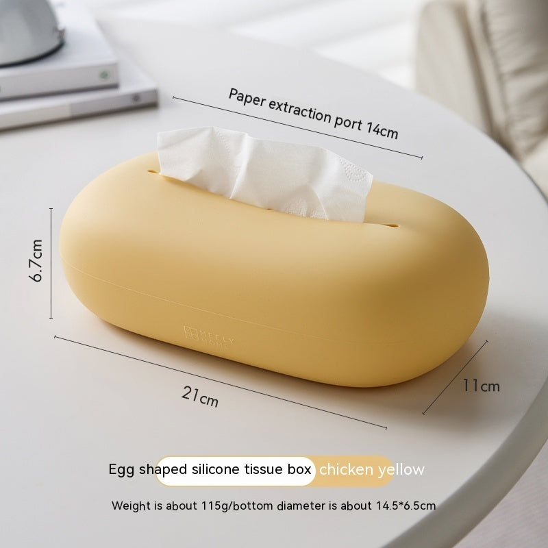 Creamy Dream: Stylish Silicone Tissue Box for Home