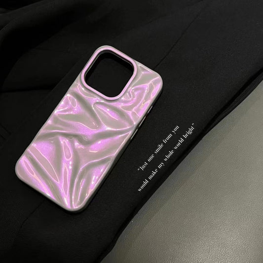 Colorful Purple Water Ripple Phone Case Three-dimensional