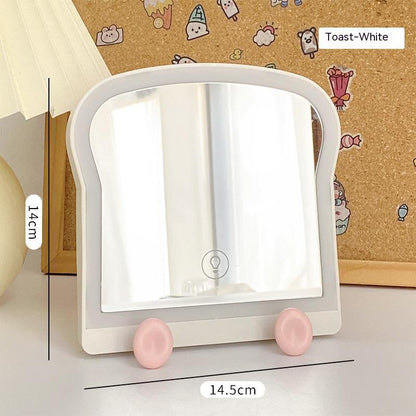 Morning Toast Magic: LED Makeup Mirror for Flawless Reflections