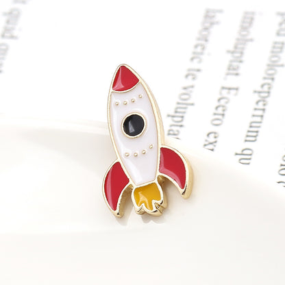 Fashion Multicolor Rocket Brooch Coat Accessories