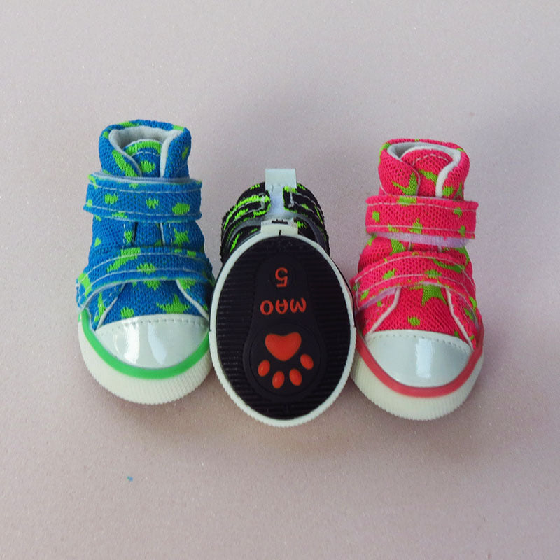 Paw Chic: Fashionable Mesh Dog Sneakers