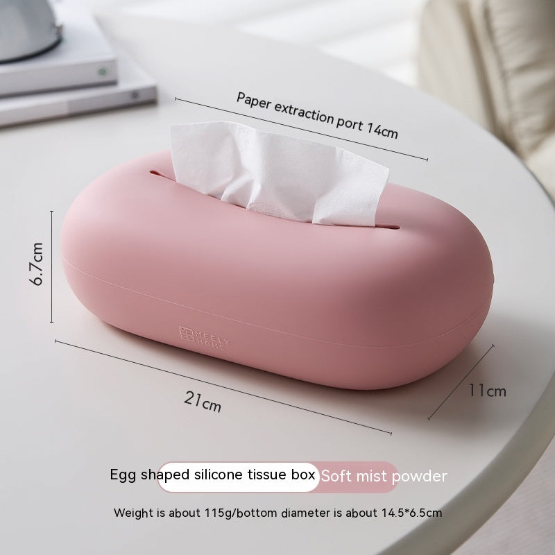 Creamy Dream: Stylish Silicone Tissue Box for Home