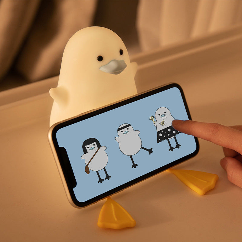 Seagull Silicone Night Light Soothing Animal Lamp For Kids Baby