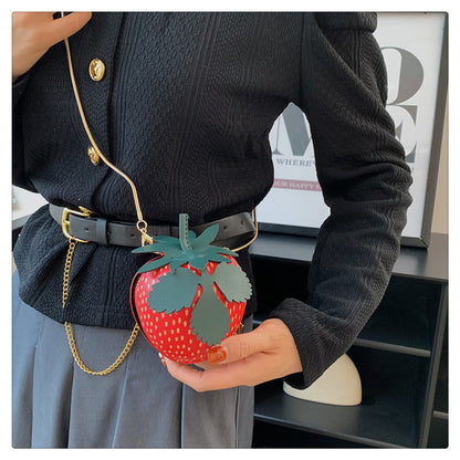 Berry Bliss: Strawberry Style Crossbody Bag