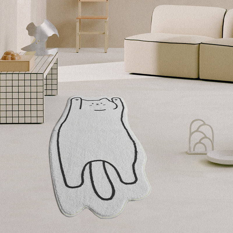 Chic Charm: Fashionable Cartoon Cute Modern Minimalist Floor Mat