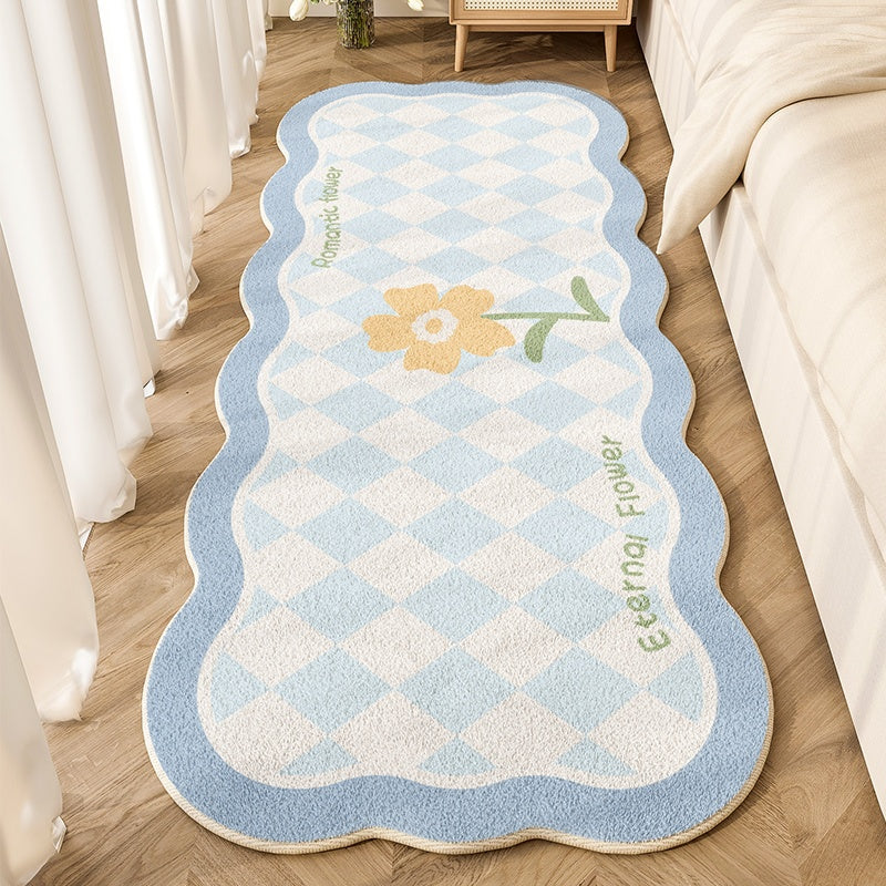 Whimsy by Your Side: Cartoon-Patterned Bedroom Rug