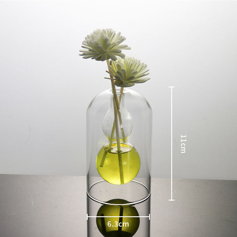 Double Delight: Modern Glass Vase