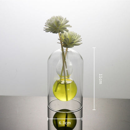 Double Delight: Modern Glass Vase