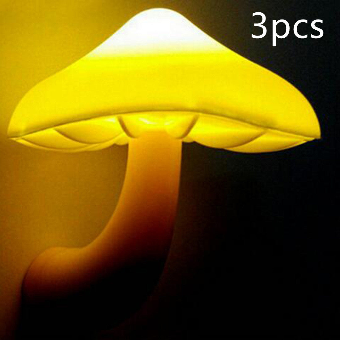 Mushroom Magic: LED Wall Socket Sensor Night Light